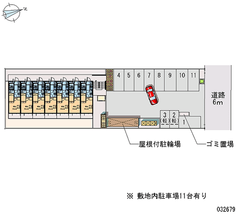 レオパレスメゾン吉祥院 月極駐車場