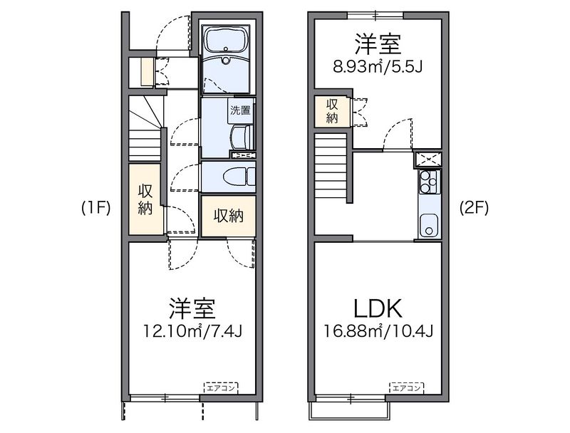 レオネクストトレジャーヒルⅠ 間取図