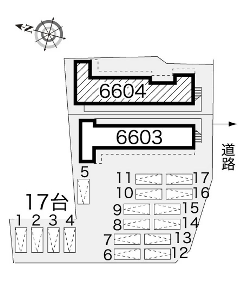レオパレスシェモアⅡ 配置図