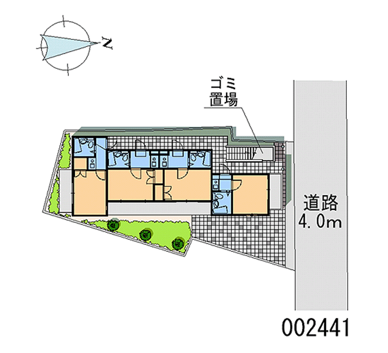 レオパレスパークサイド 区画図