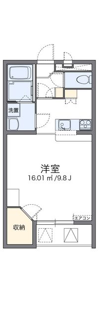 レオパレスアゼリアカーサ 間取り図