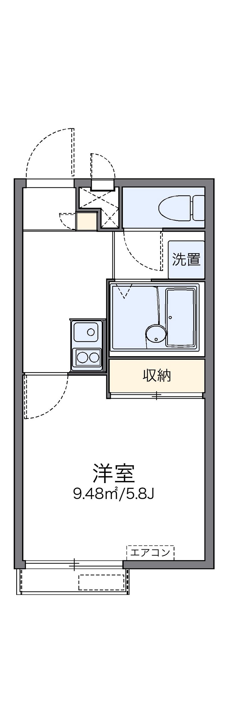 レオパレスエフアール 間取図