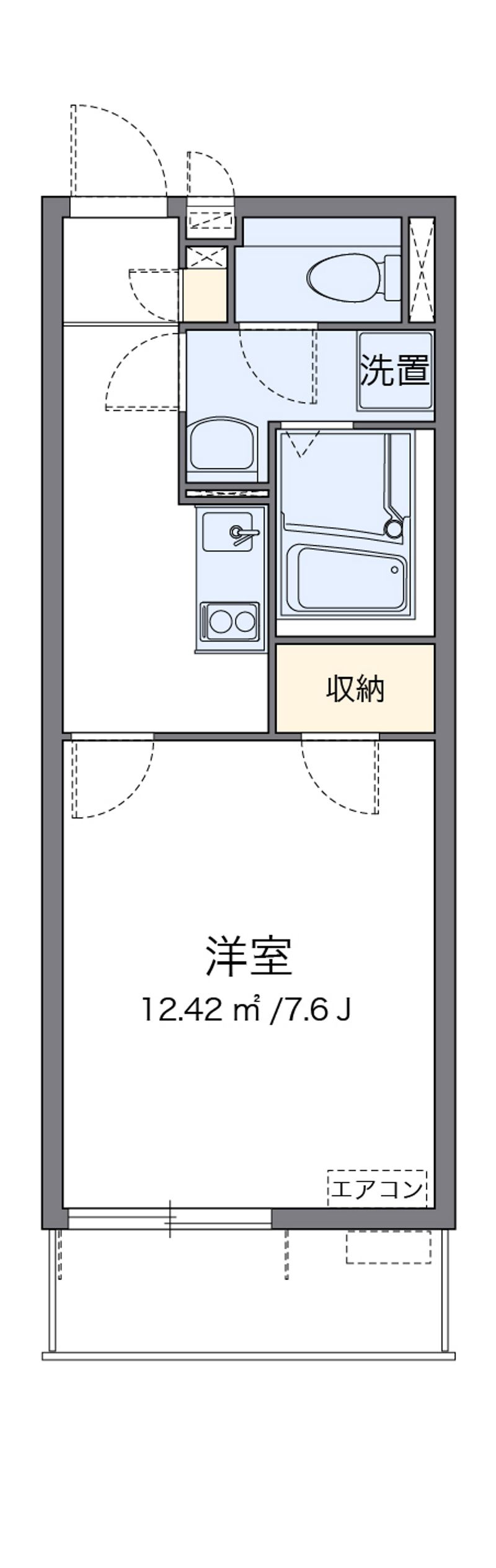 クレイノＴＡＴＥＩＳＨＩ 間取図