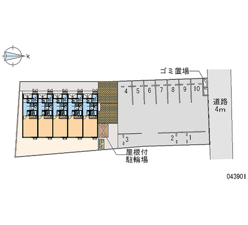 43901 bãi đậu xe hàng tháng