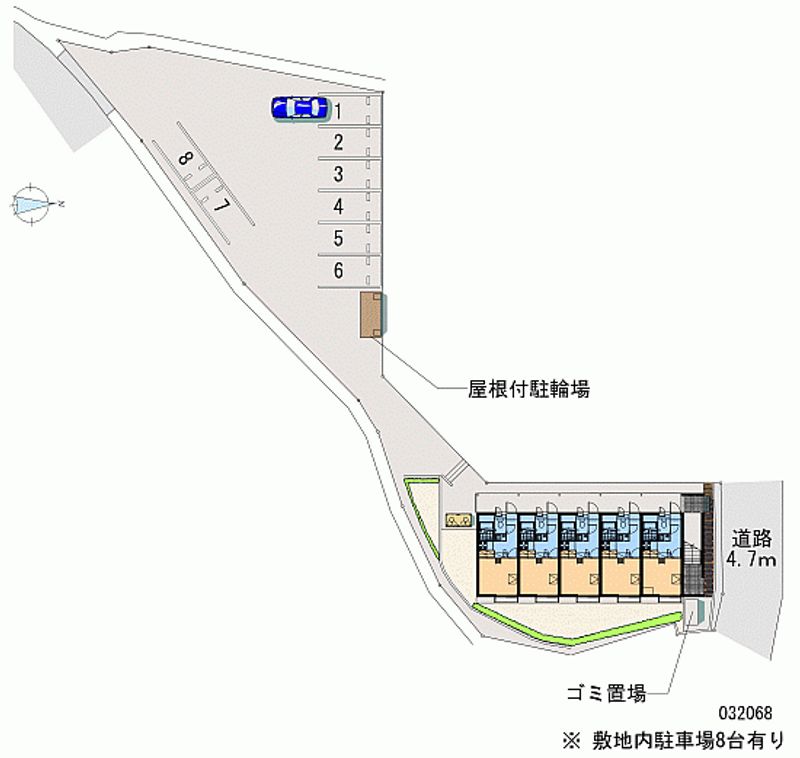 レオパレスルフラン 月極駐車場