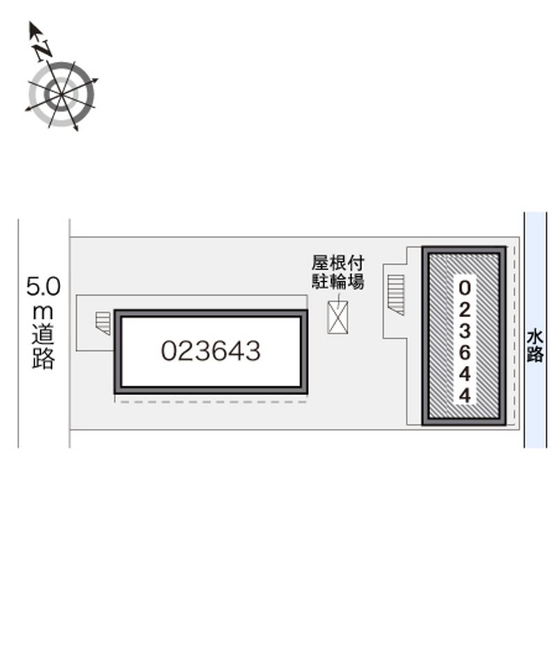 レオパレスツインスターコートⅡ 配置図