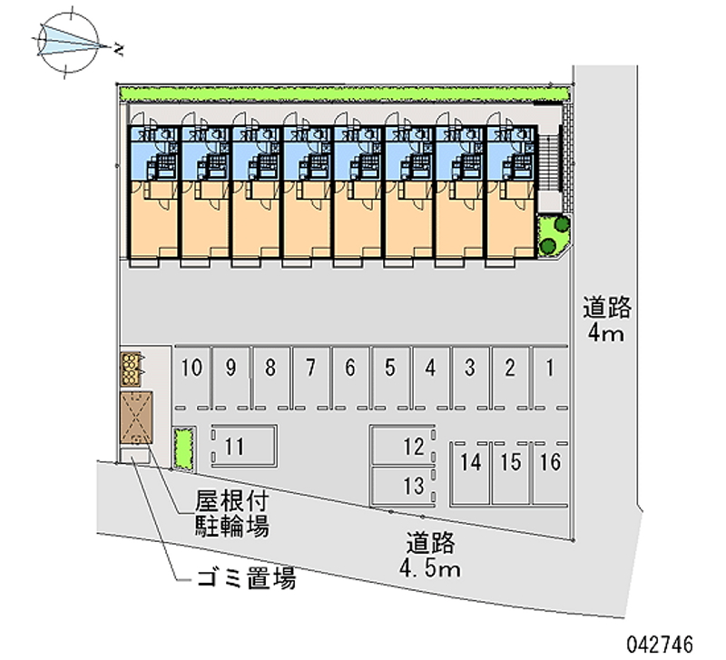 レオネクスト大和Ⅱ 月極駐車場