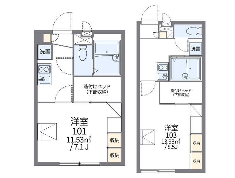 レオパレスシナーラ 間取図