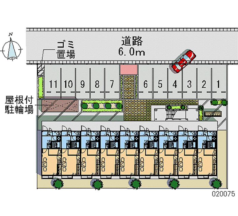 レオパレスディアマンテ 月極駐車場