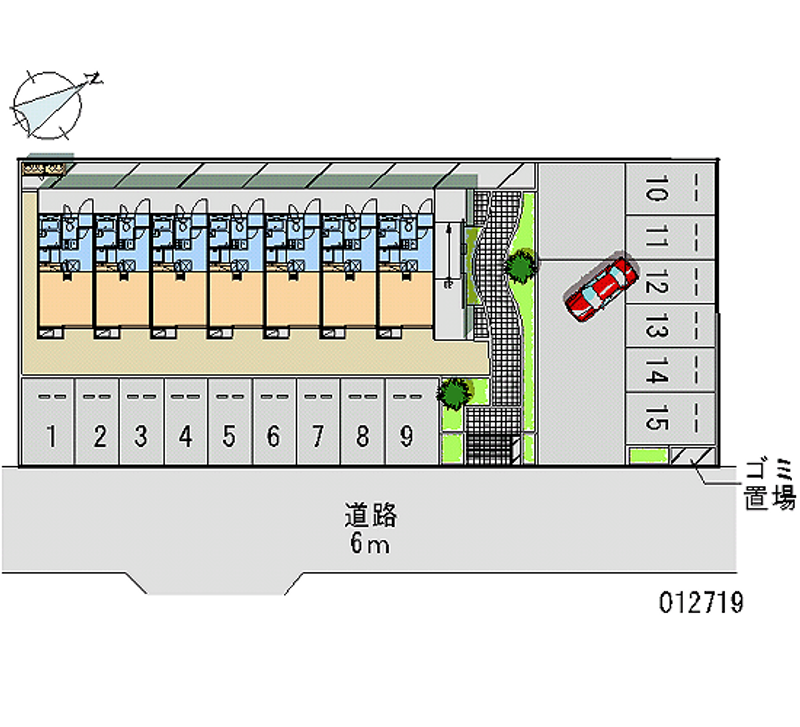 12719 Monthly parking lot