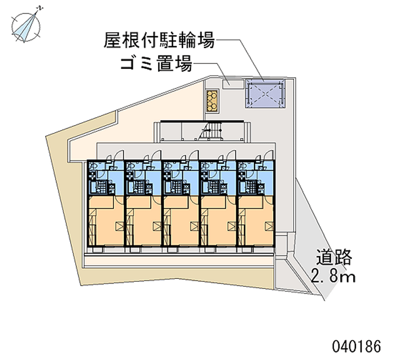 レオパレス羽崎 区画図