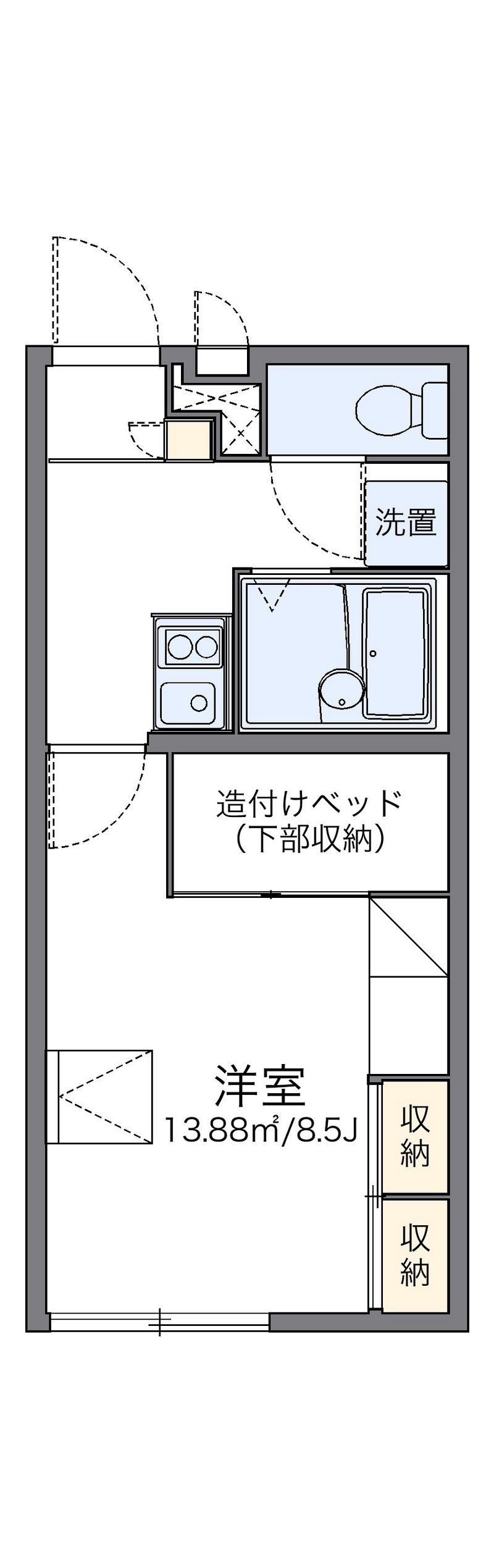 レオパレス美保 間取図