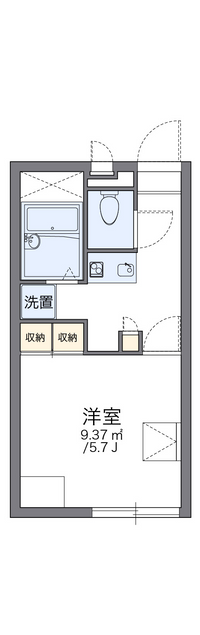 レオパレス九年橋　Ⅱ 間取り図