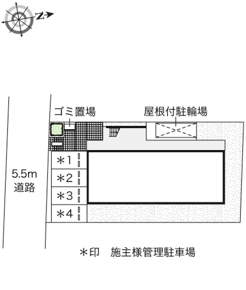 レオパレス平野 配置図