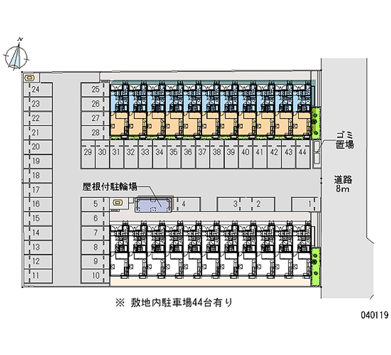 40119 bãi đậu xe hàng tháng