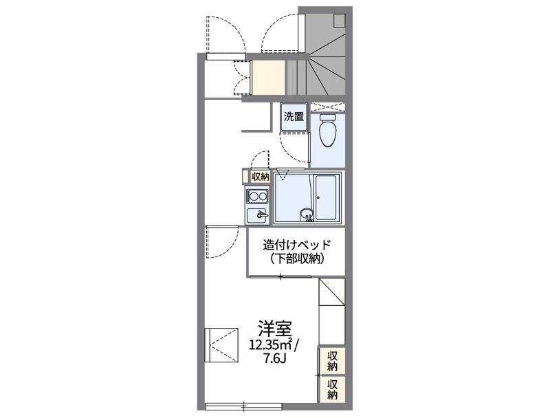 レオパレスシャンブル 間取図