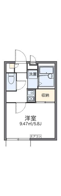 レオパレスなでしこ 間取り図