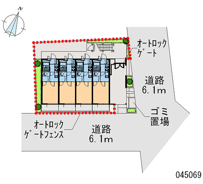レオパレスハネダ 区画図