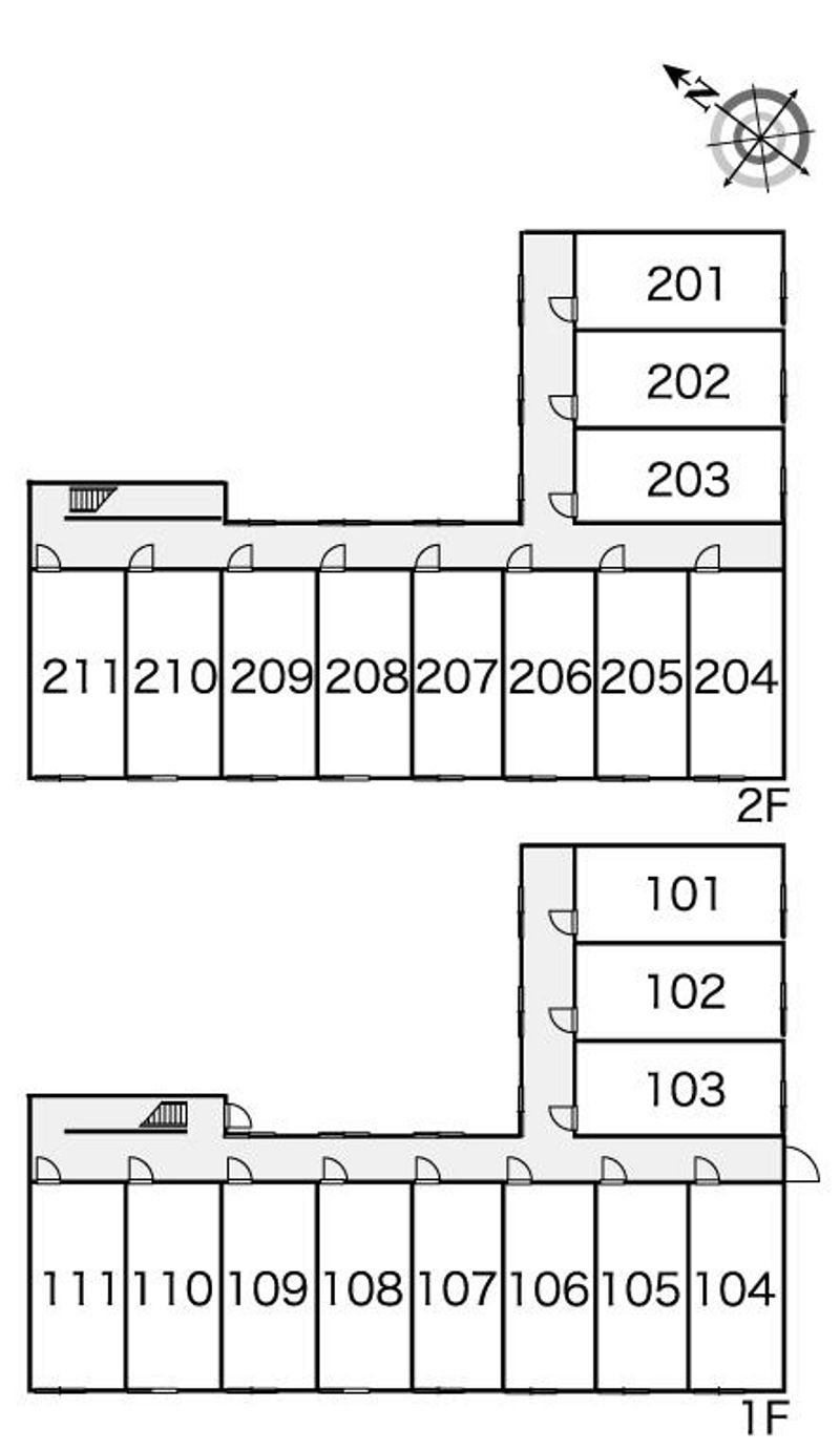 レオパレス道 間取配置図