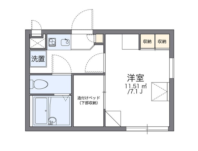 レオパレス三立ハイツＣ 間取り