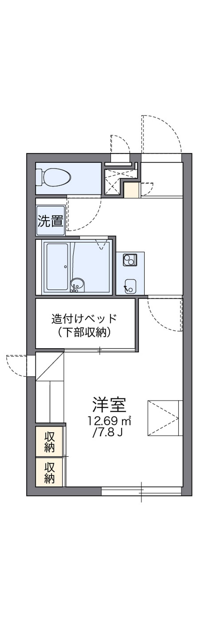 レオパレスサン　東シオヤ 間取図