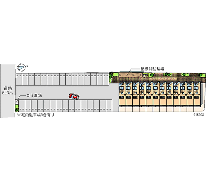 レオパレスいわき 月極駐車場