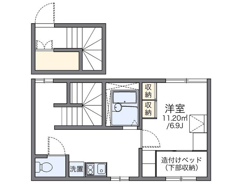 レオパレスカサベルテ 間取り