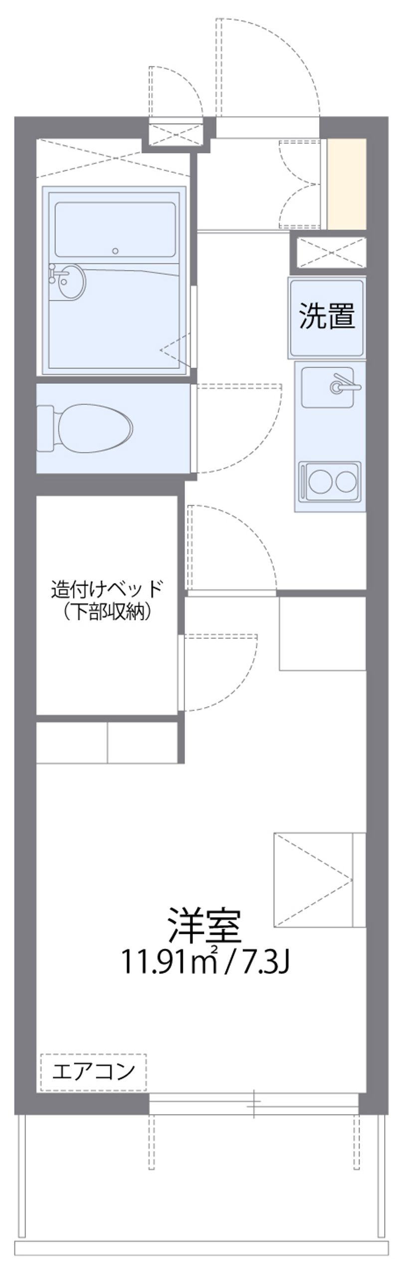 レオパレスシャルマン柴島 間取図