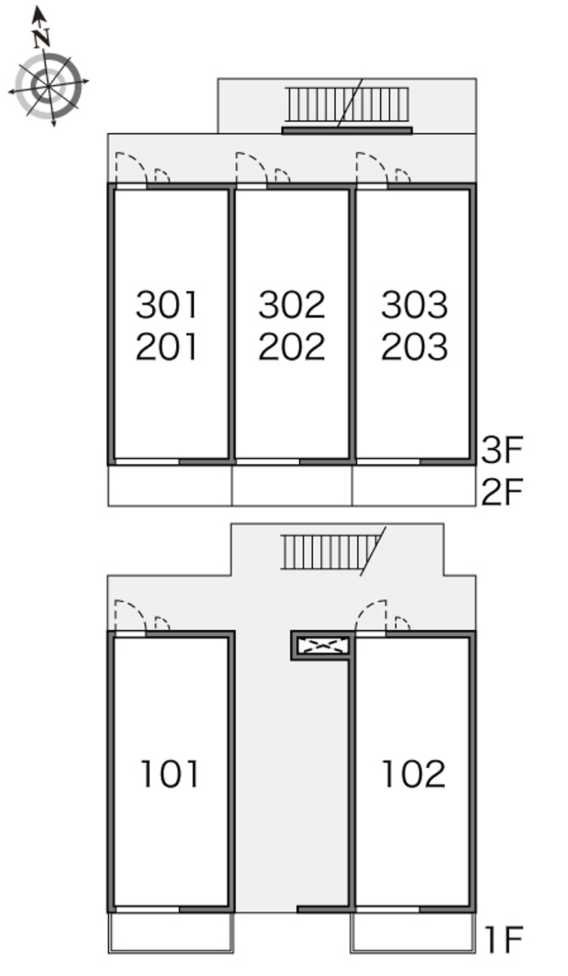 レオパレスターク 間取り配置図