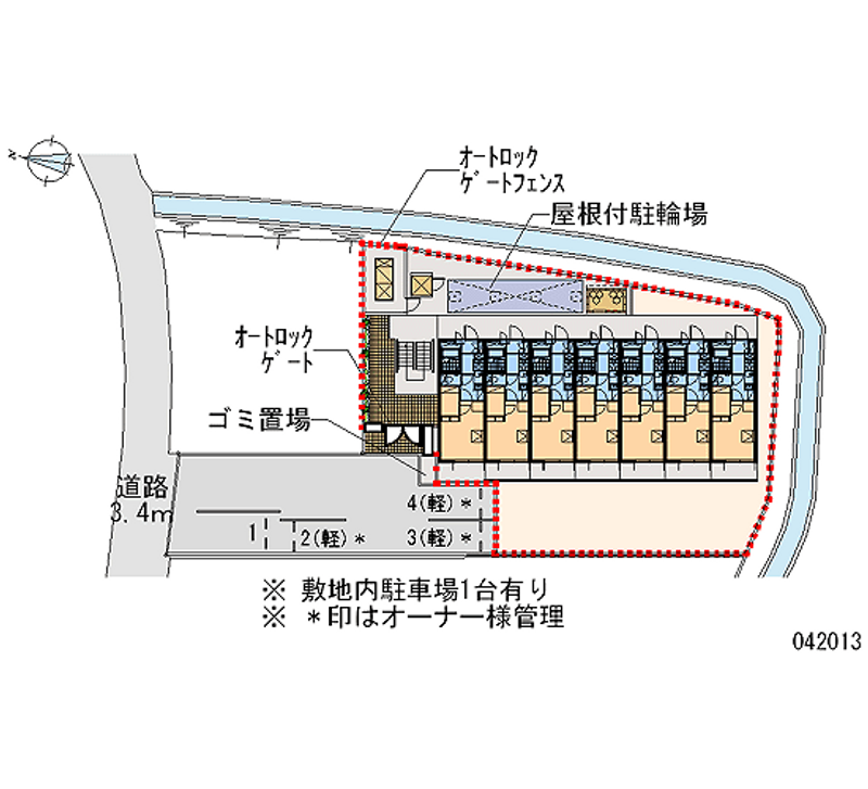 レオパレス深草 月極駐車場