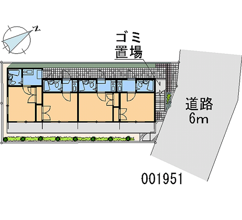 レオパレス上溝第２ 区画図