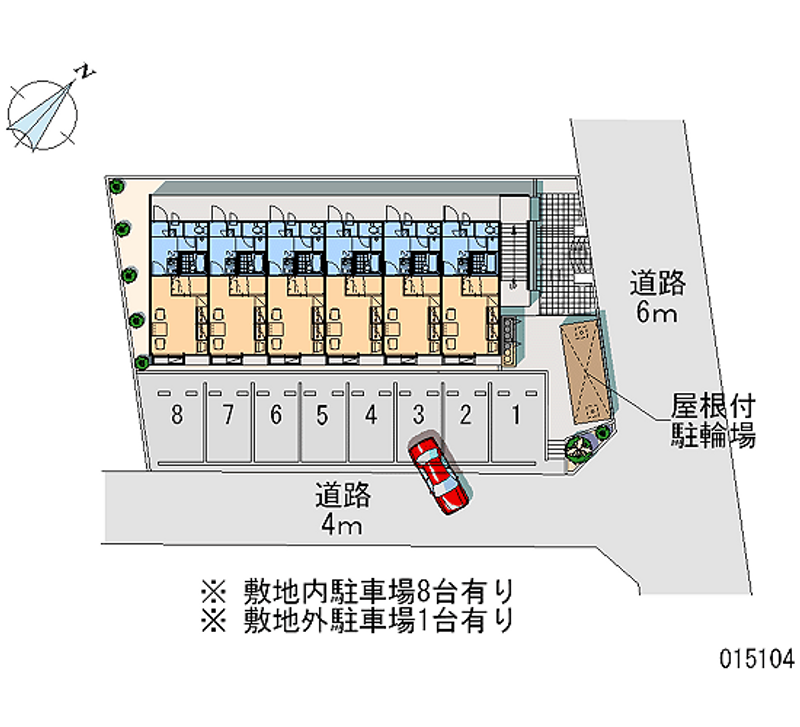 レオパレスα 月極駐車場