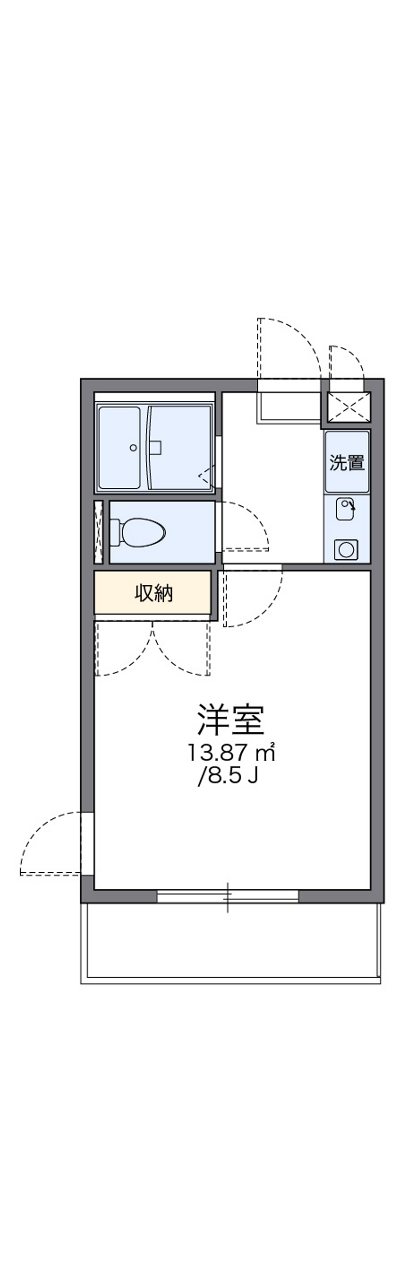 レオパレスサンローゼＡ 間取り