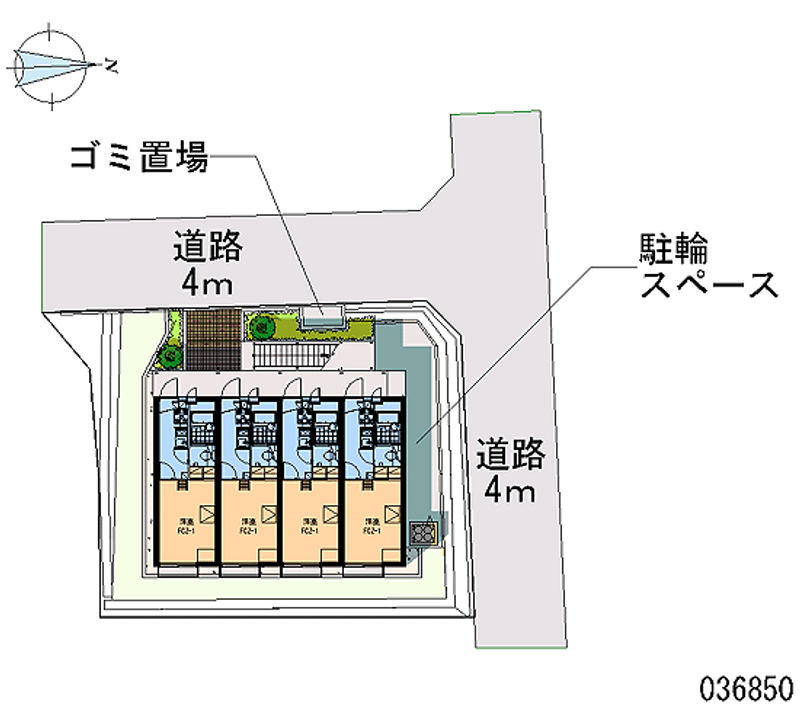 レオパレスファーストステップ 区画図