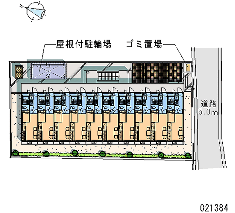 レオパレス大清水小路 区画図