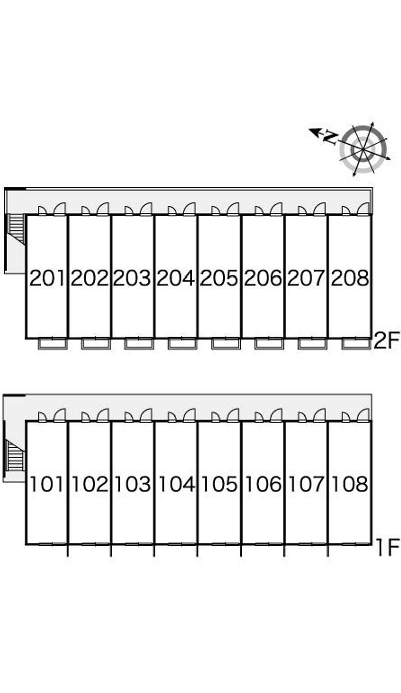 レオパレスみらい 間取り配置図