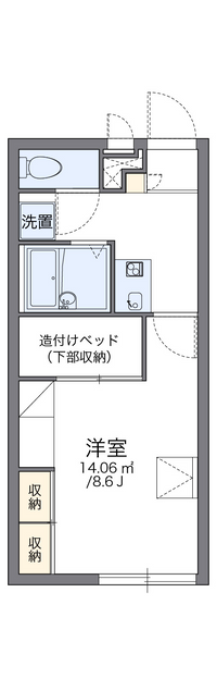 レオパレスウィル 間取り図