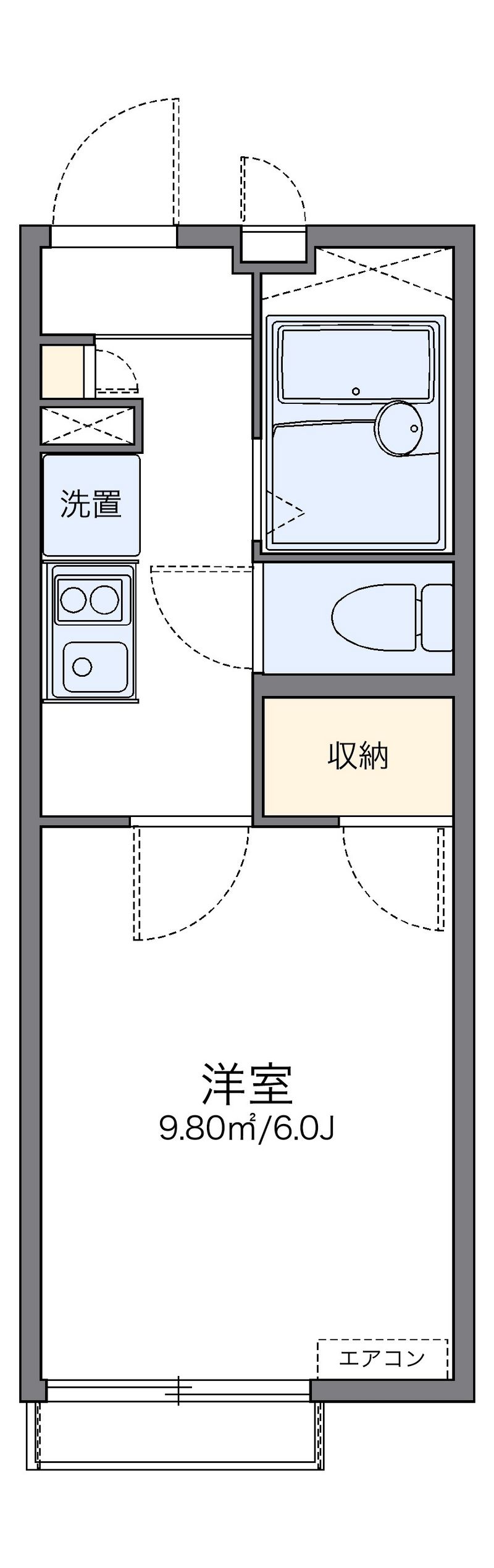 レオパレスハピネス光が丘 間取り