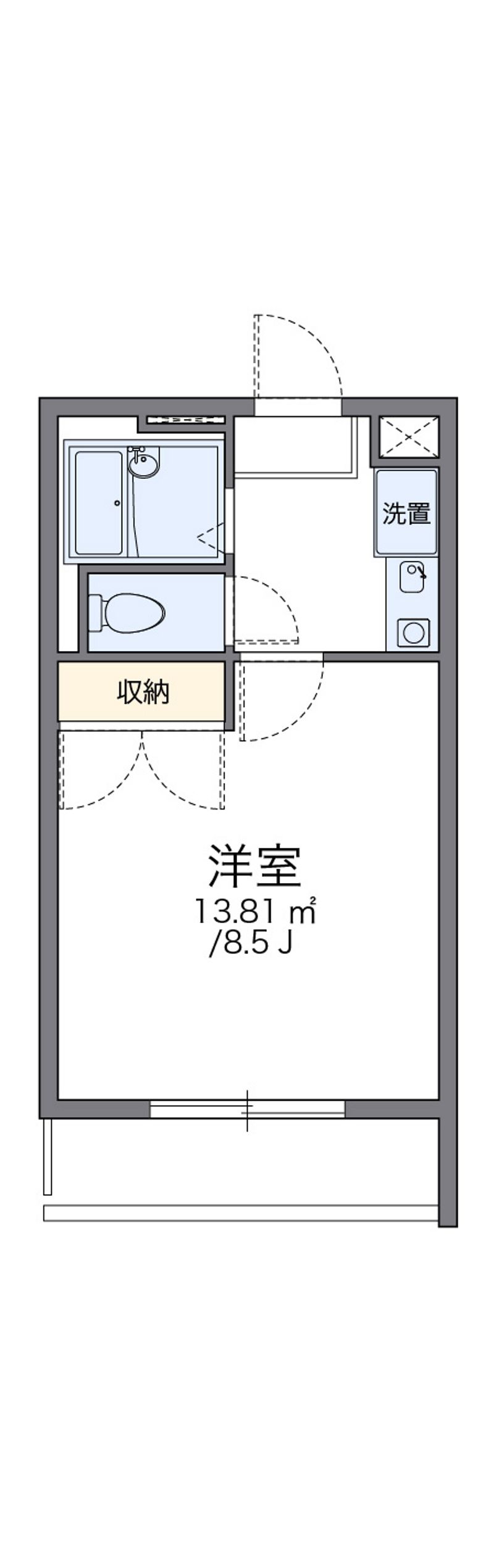 レオパレスアール 間取図