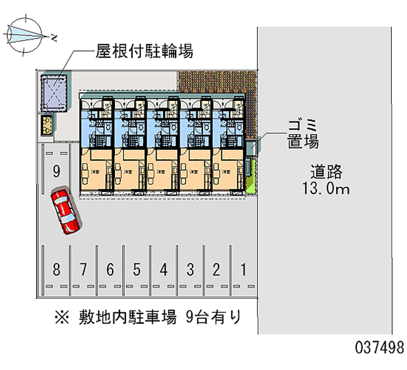 レオパレスサニーホームズ６ 月極駐車場