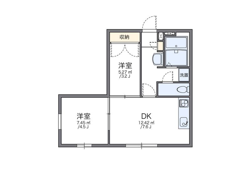 レオパレスウイングＡ 間取図