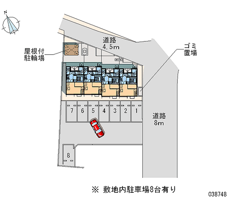 レオパレス典 月極駐車場