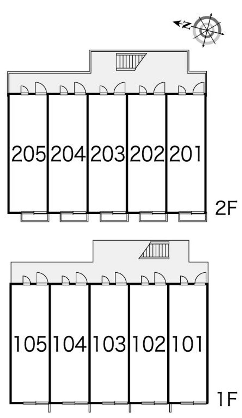 レオパレス里風 間取配置図