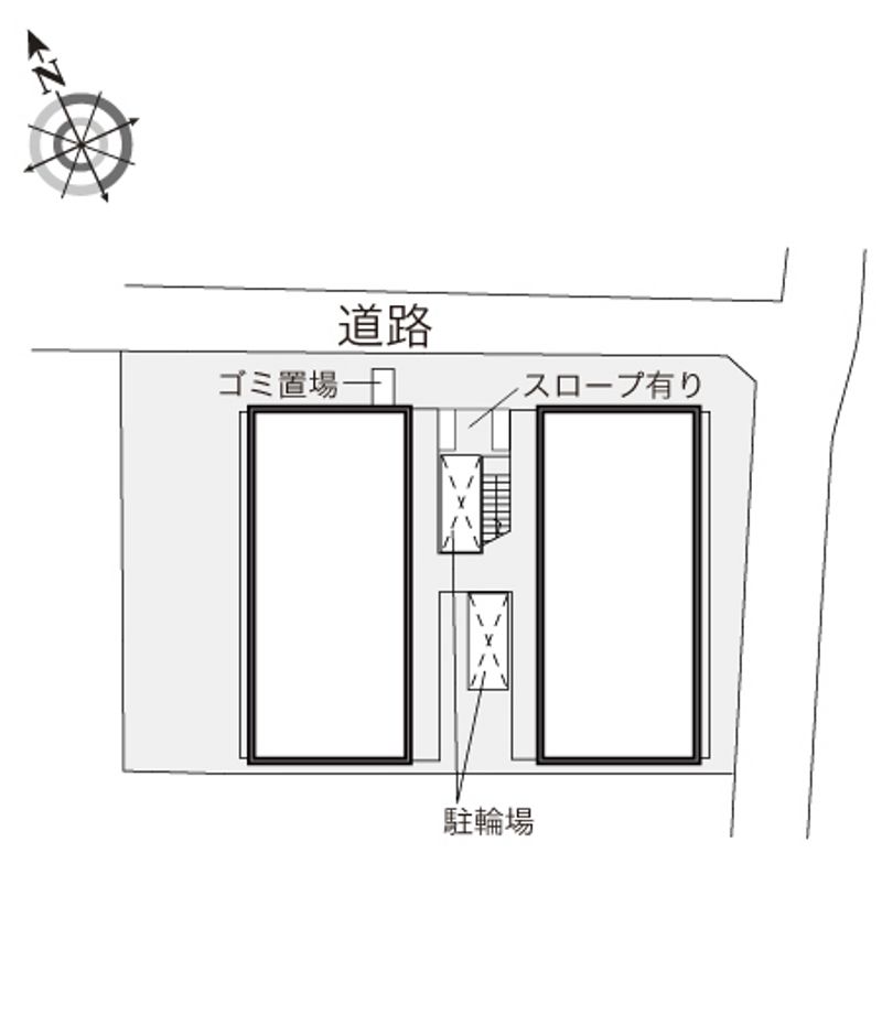 レオパレスＭＯＯＮ　ＬＩＧＨＴ 配置図