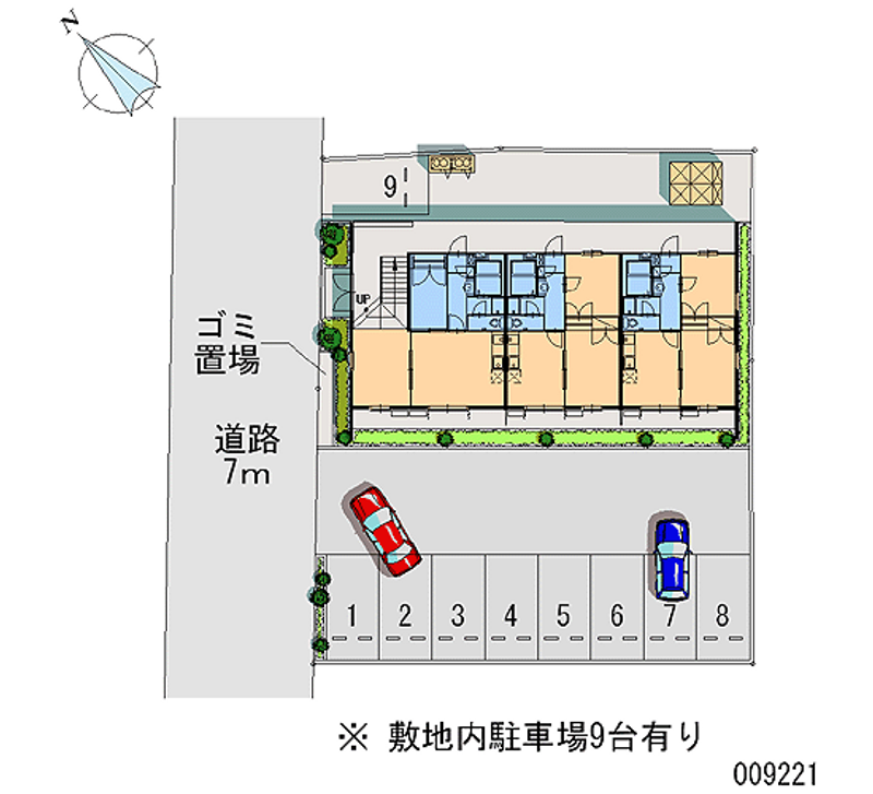 レオパレス嵐山 月極駐車場