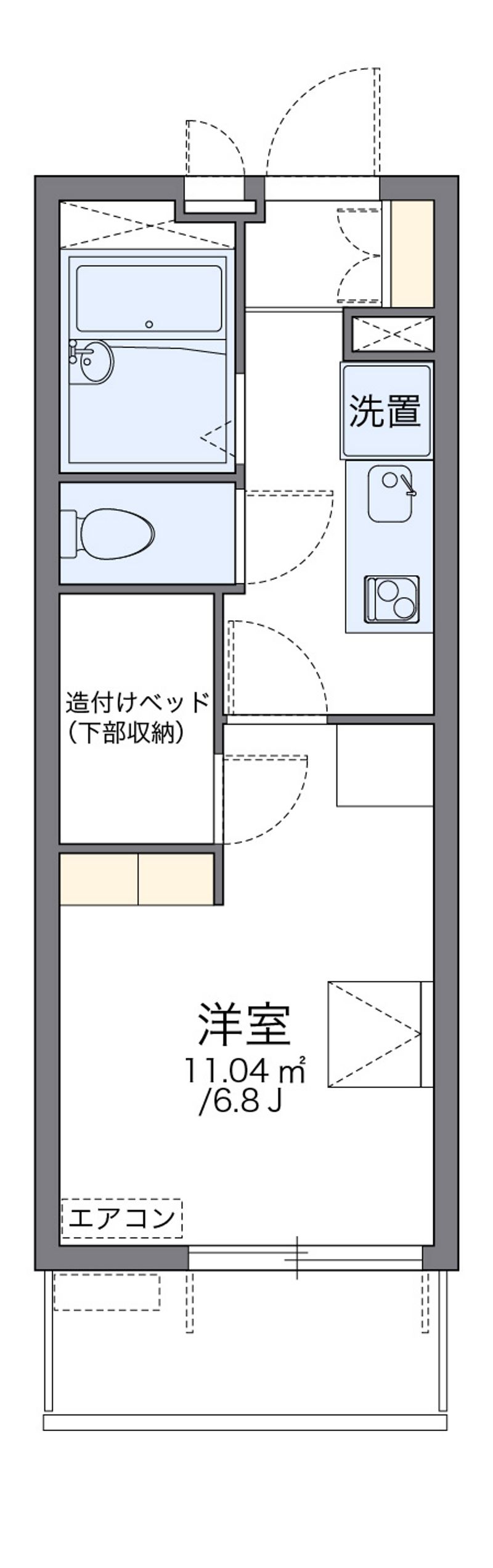 レオパレス東蟹屋アネックス 間取図