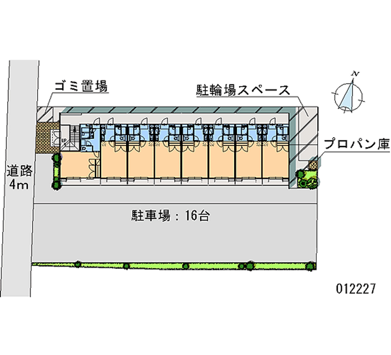 レオパレスアズィールＡ 月極駐車場