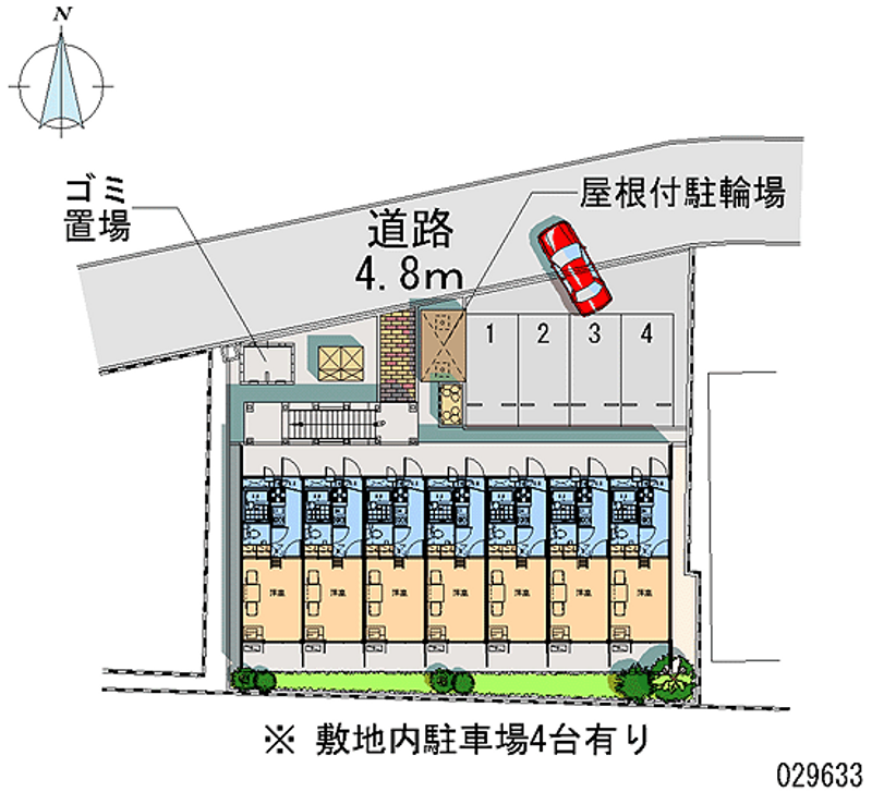 レオパレスパークビュー吉塚 区画図