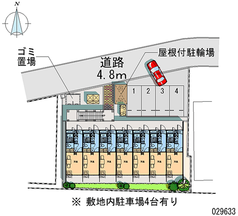 レオパレスパークビュー吉塚 月極駐車場