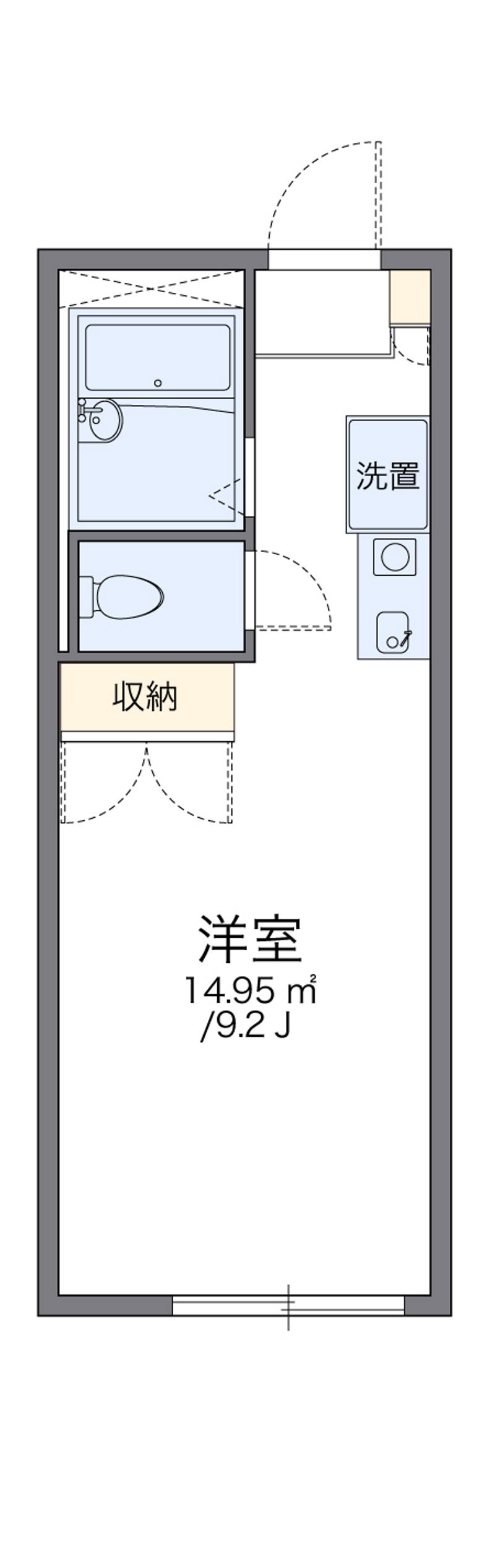 レオパレスハピネス昭和 間取図